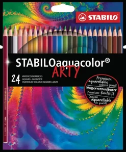 STABILO Toimistotarvikkeet>Akvarellipuuvari Aquacolor 24-Varin Sarja