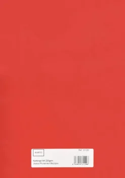 Karto Askartelutarvikkeet<Askartelunki A4 220 Gsm Joulun Punainen 10 Ark/Pss