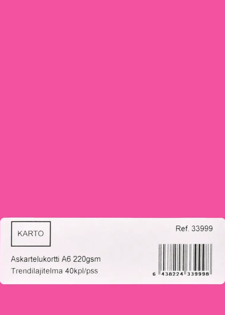 Karto Askartelutarvikkeet<Askartelukortti A6 220 Gsm Trendilajitelma 40 Kpl/Pss