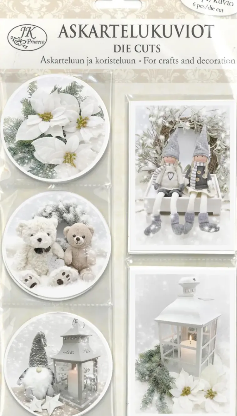 J.K. Primeco Askartelutarvikkeet>Askartelukuvio Deco Harmaa