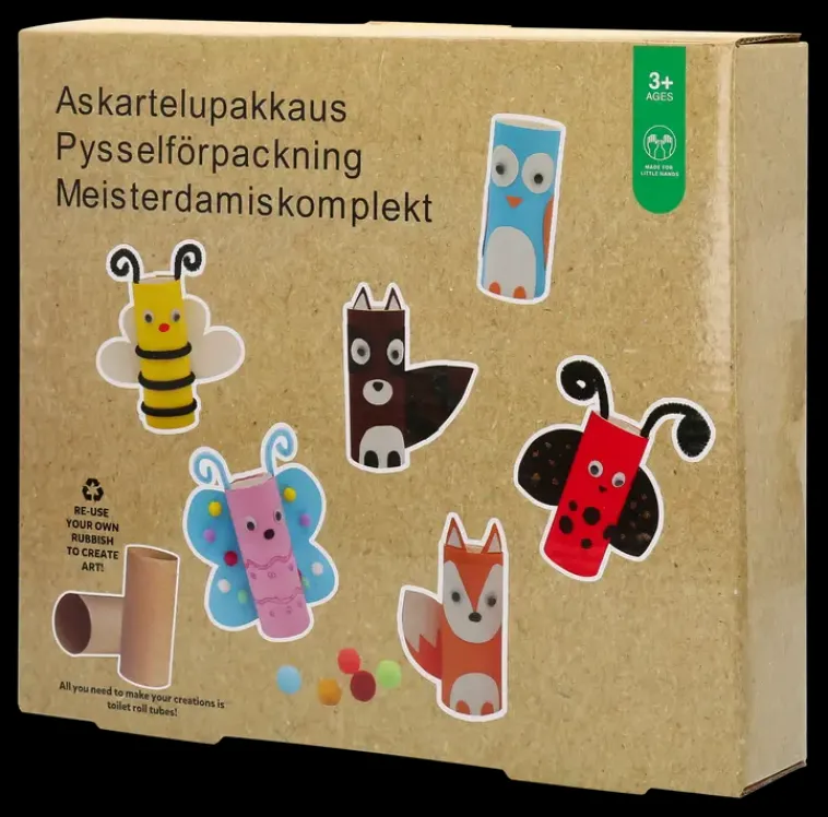 Ei merkkiä Askartelutarvikkeet<Askartelupakkaus Elaimia Paperirullasta