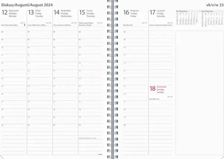 Burde Kalenterit>Kalenteri 2024 Business Savanna Sininen