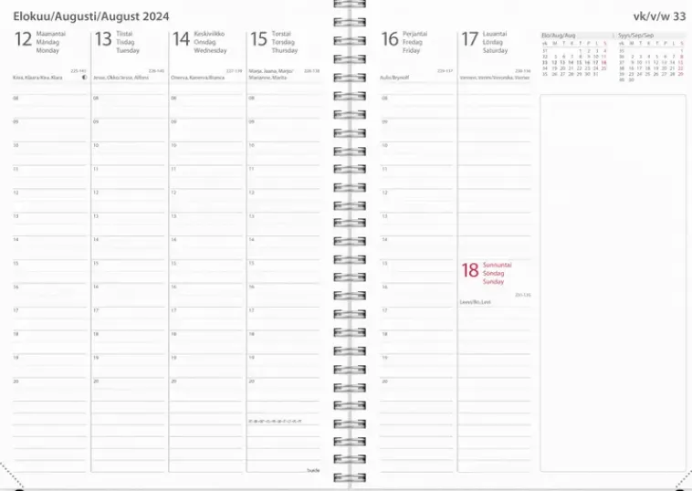 Burde Kalenterit>Kalenteri 2024 Business 4 In 1