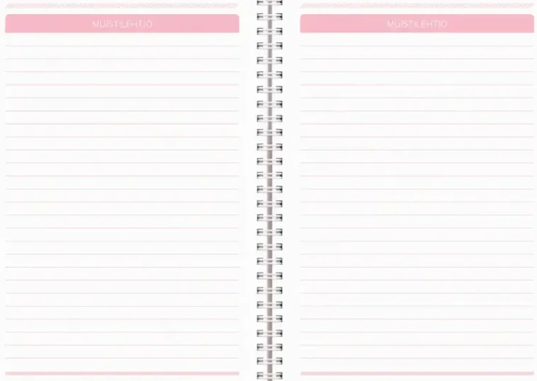 Burde Kalenterit>Kalenteri 2024 Make It Happen Roosa