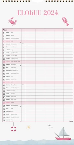 Burde Kalenterit>Perhekalenteri 2024 Perhekalenteri Annie