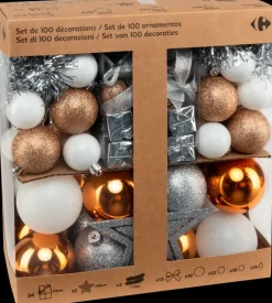 Carrefour Sesonkijuhlatarvikkeet>Joulupallo 100 Kpl, Kupari