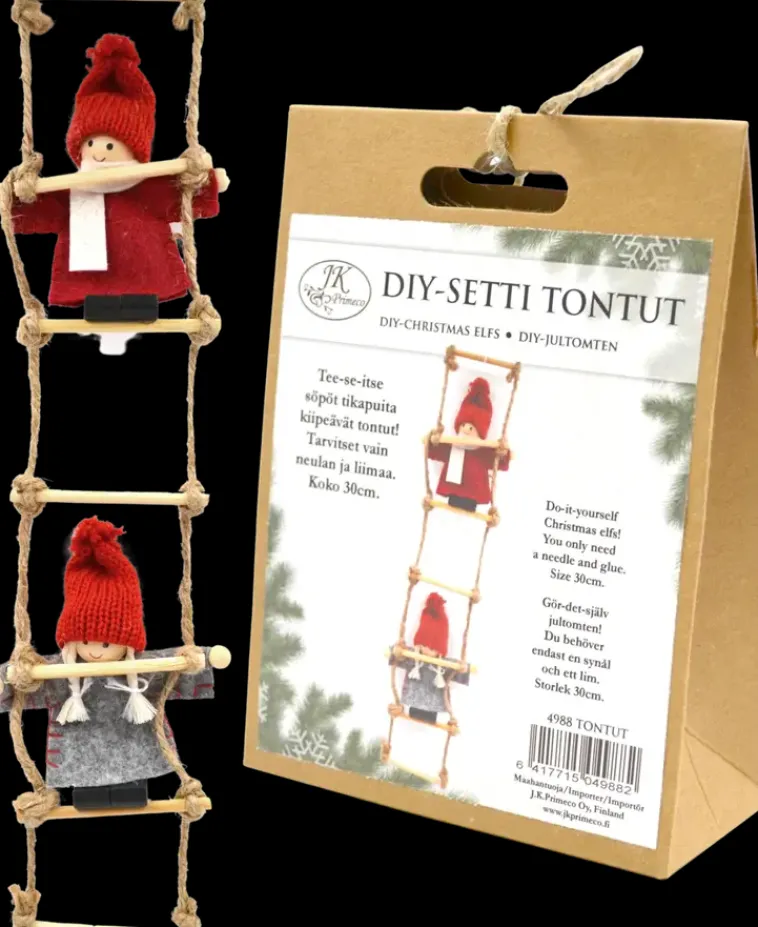 J.K. Primeco Askartelutarvikkeet>Diy-Setti Tontut 30Cm