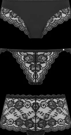 Underneath Seksivalineet<Eden Pikkuhousut 3Kpl Pakkaus S/M