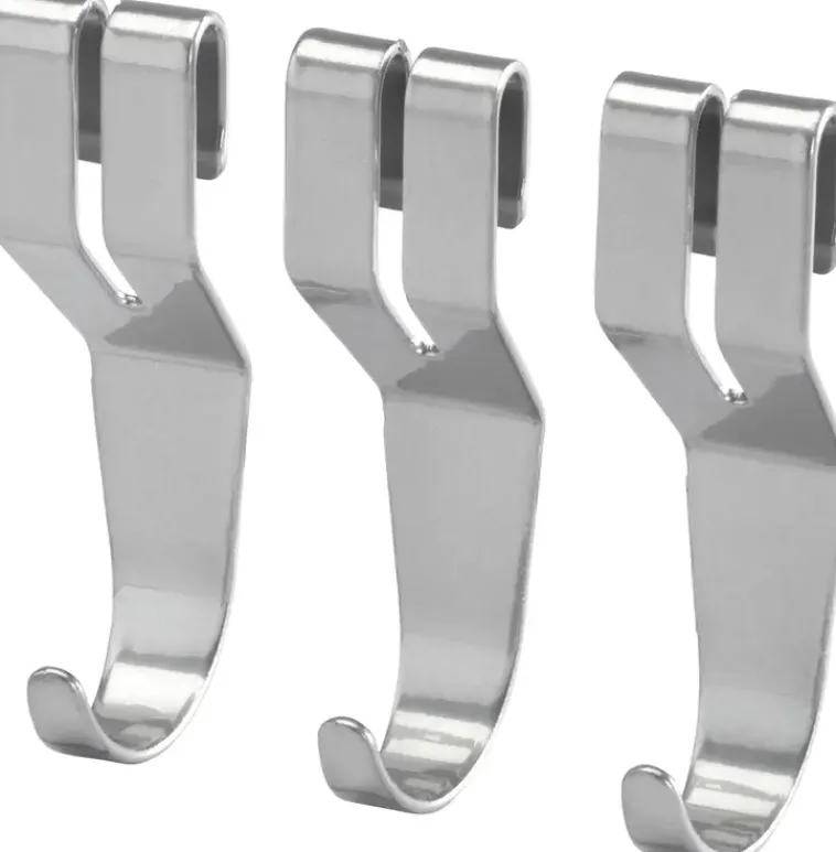 Elfa Säilytyskalusteet<Classic Hyllykoukku Lankahyllyyn 472480 3Kpl Platina