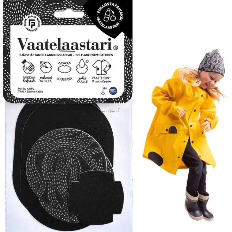 FabPatch Käsityötarvikkeet>Vaatelaastari, Pinta - Helppo, Hankaamalla Kiinnittyva Tekstiilien Korjauspaikka