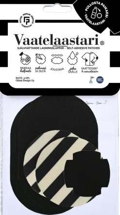 FabPatch Käsityötarvikkeet>Vaatelaastari, Raita - Helppo, Hankaamalla Kiinnittyva Tekstiilien Korjauspaikka