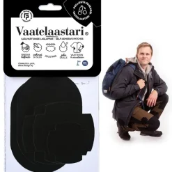 FabPatch Käsityötarvikkeet></noscript>Vaatelaastari, Yonmusta - Helppo, Hankaamalla Kiinnittyva Tekstiilien Korjauspaikka