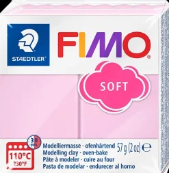 Fimo Askartelutarvikkeet<Muovailumassa Perusvari Light Pink 205 57G