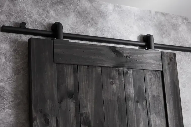 Habo Säilytyskalusteet<Liukuovenkisko Comapct Musta Ylaasennus