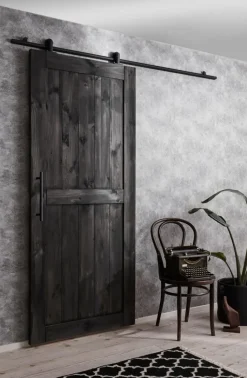 Habo Säilytyskalusteet<Liukuovenkisko Comapct Musta Ylaasennus