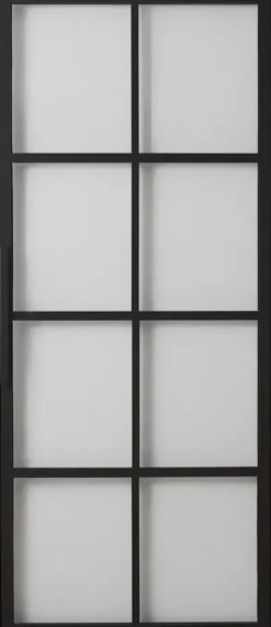 Habo Säilytyskalusteet<Ovi Cube 1000X2133X28 Musta/Lasi