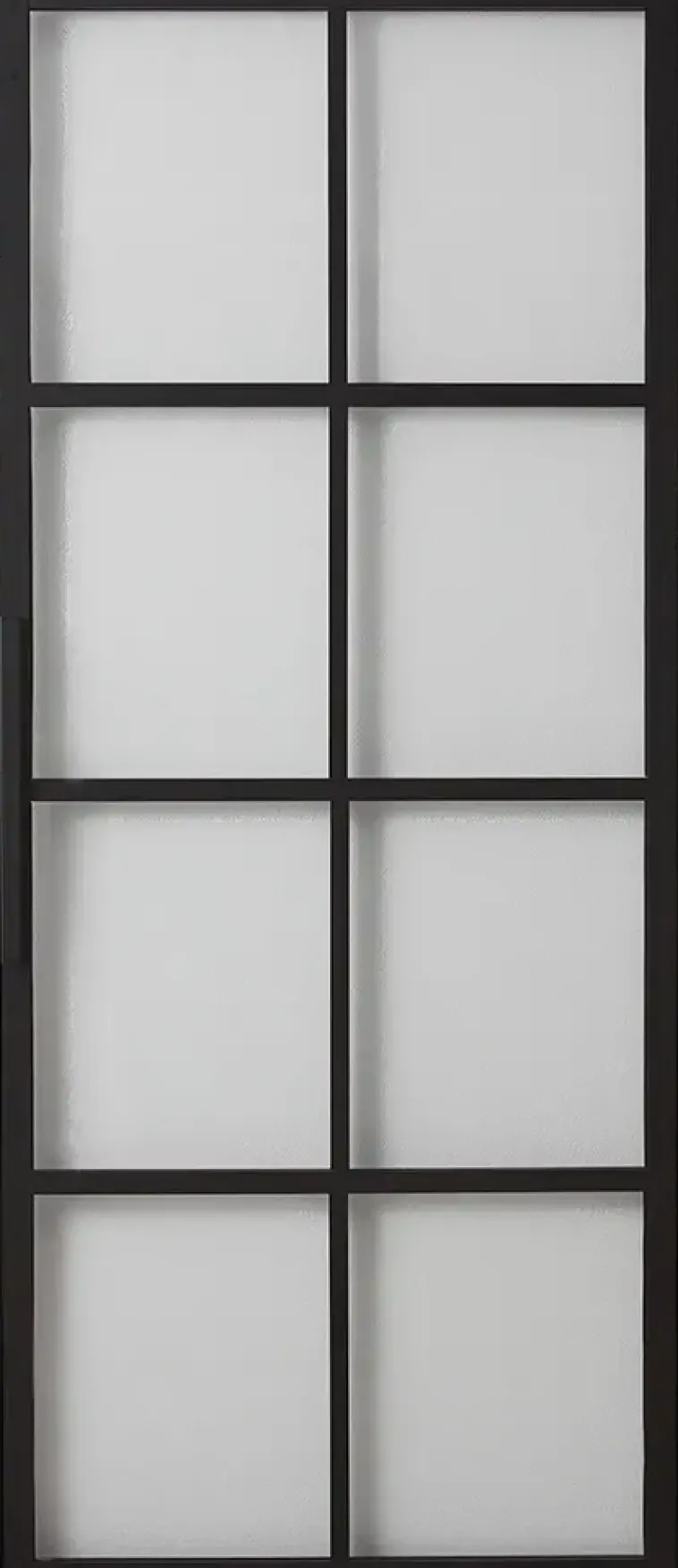 Habo Säilytyskalusteet<Ovi Cube 1000X2133X28 Musta/Lasi