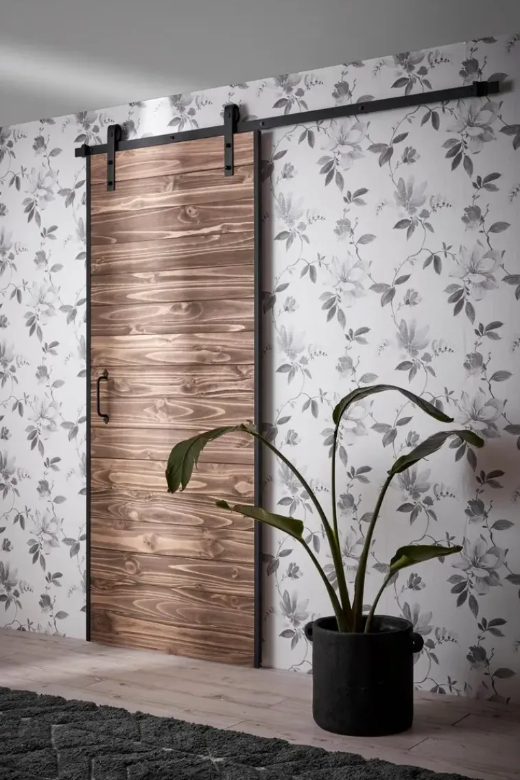 Habo Säilytyskalusteet<Ovi Easy 900X2133X20 Manty/Musta Etuasennus