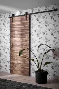 Habo Säilytyskalusteet<Ovi Easy 1000X2133X20 Manty/Musta Etuasennus