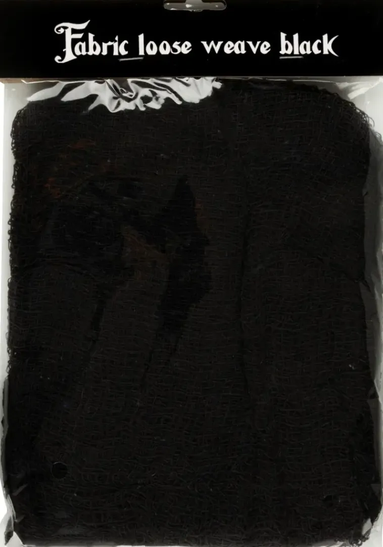 NNX Sesonkijuhlatarvikkeet>Halloween-Kangasverkko Musta