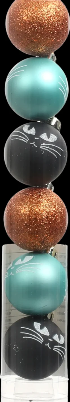 NNX Sesonkijuhlatarvikkeet>Halloween-Koristepallo Kissa 45 Mm 6 Kpl