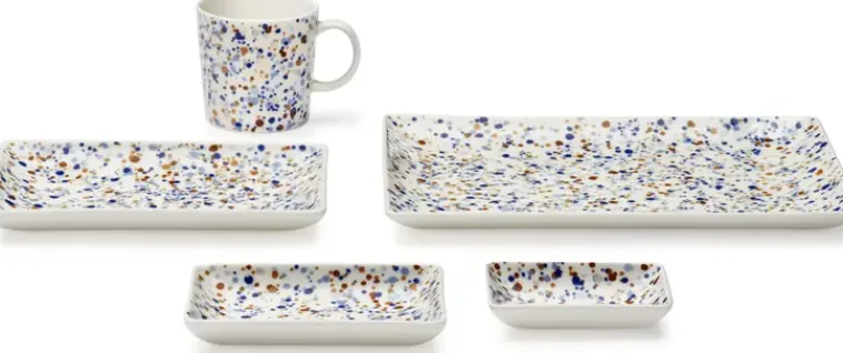 Iittala Astiat>Oiva Toikka Collection Lautanen A5 15X21Cm Helle Sini-Ruskea