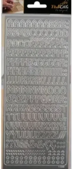 J.K. Primeco Askartelutarvikkeet>Aariviivatarra Kirjaimet Hopea