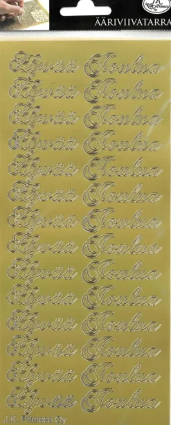 J.K. Primeco Askartelutarvikkeet<Aariviivatarra Joulu