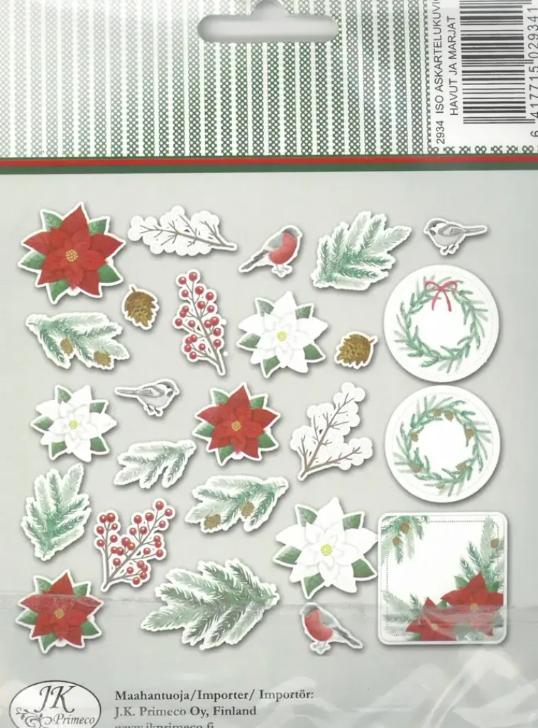 J.K. Primeco Askartelutarvikkeet<Askartelukuvio Iso Havut Ja Marjat 25 Kpl