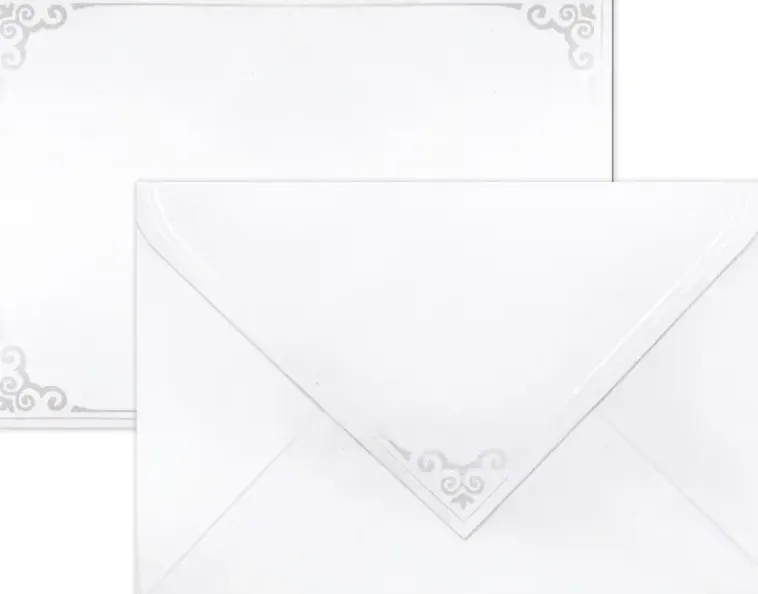 J.K. Primeco Askartelutarvikkeet<C6 Kirjekuori Hopeahohto 10Kpl/Pkt