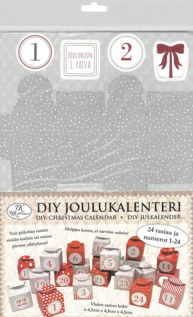 J.K. Primeco Askartelutarvikkeet<Diy-Joulukalenteri Laatikot