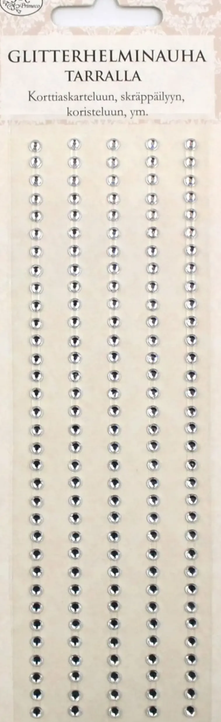 J.K. Primeco Askartelutarvikkeet>Glitterhelmitarranauha Kirkas
