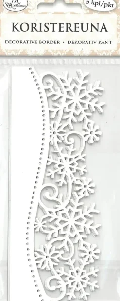 J.K. Primeco Askartelutarvikkeet<Koristereuna Lumihiutale 5 Kpl