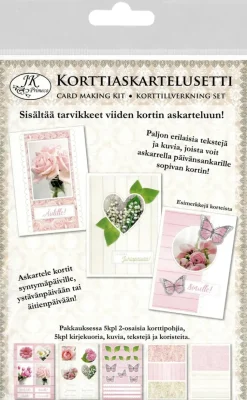 J.K. Primeco Askartelutarvikkeet<Korttiaskartelusetti Kukat