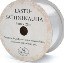 J.K. Primeco Askartelutarvikkeet>Lastusatiininauha Hopea 4Cm X 25M