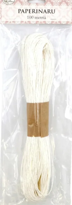 J.K. Primeco Askartelutarvikkeet>Paperinaru Valkoinen 100M