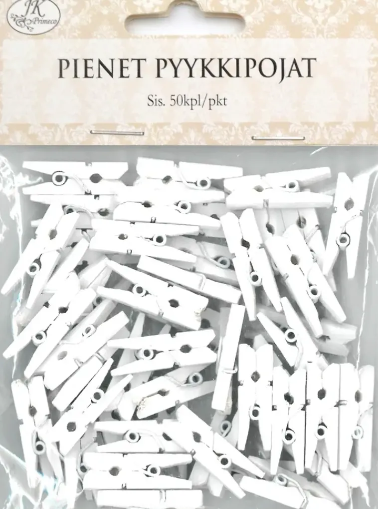 J.K. Primeco Askartelutarvikkeet<Pienet Pyykkipojat 50Kpl/Pkt