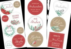 J.K. Primeco Askartelutarvikkeet<Tekstitarra Iso Havut Ja Marjat 3 Ark