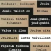 J.K. Primeco Askartelutarvikkeet<Tekstitarra Joulusanonnat Musta-Natur