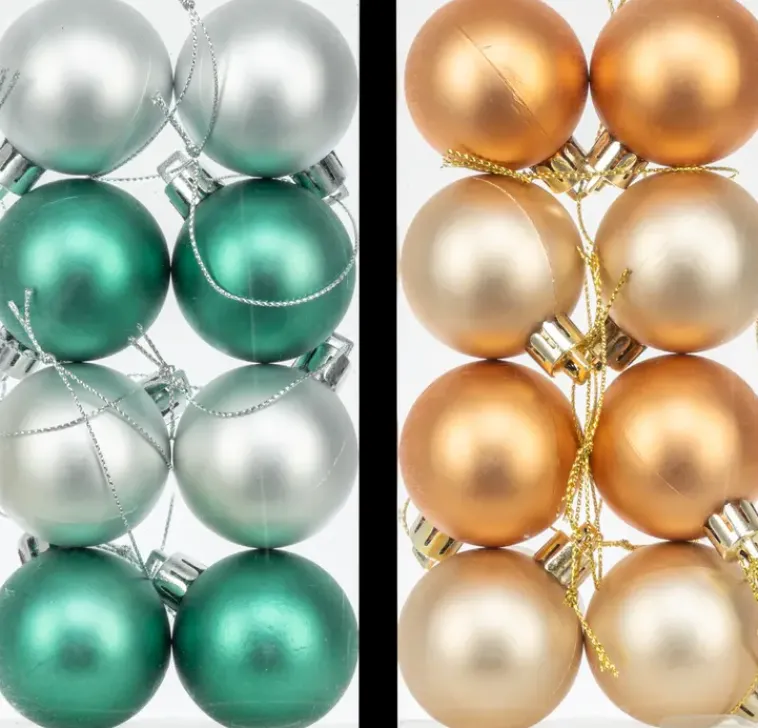 NNX Sesonkijuhlatarvikkeet>Joulupallo 4 Cm Matta 8 Kpl