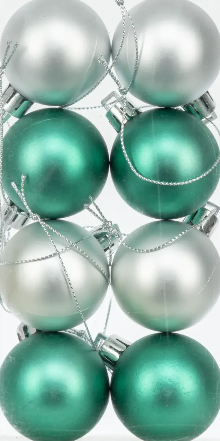 NNX Sesonkijuhlatarvikkeet>Joulupallo 4 Cm Matta 8 Kpl