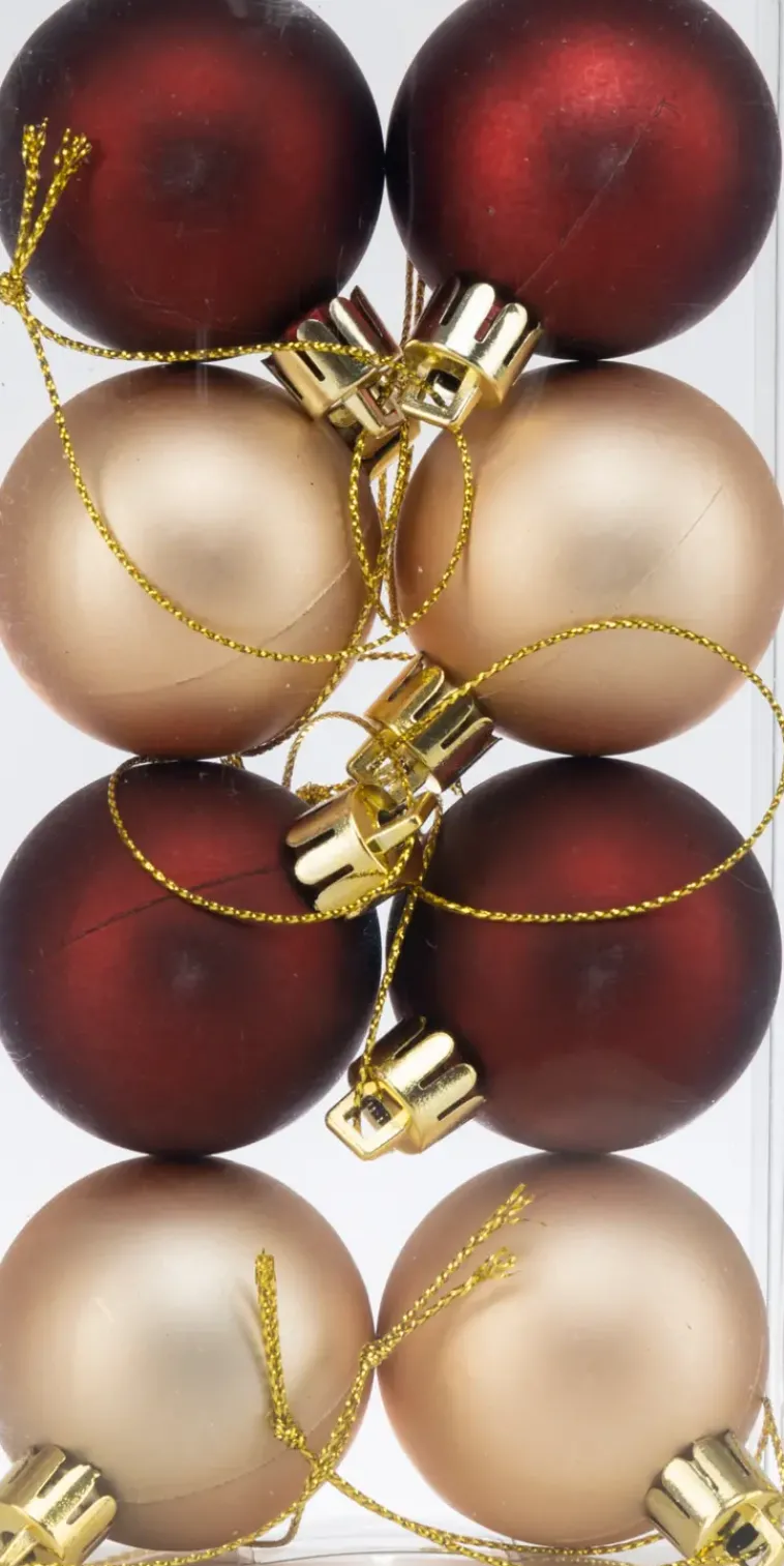 NNX Sesonkijuhlatarvikkeet>Joulupallo 4 Cm Matta 8 Kpl