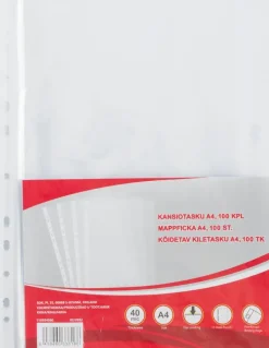 Ei merkkiä Toimistotarvikkeet>Kansiotasku A4 100 Kpl