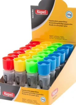 Kapel Paperitarvikkeet>Paperiliima Heti Valmis 50 G Lajitelma Display