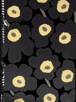 Marimekko Paperitarvikkeet>Kierrevihko A5/40 Unikko Musta