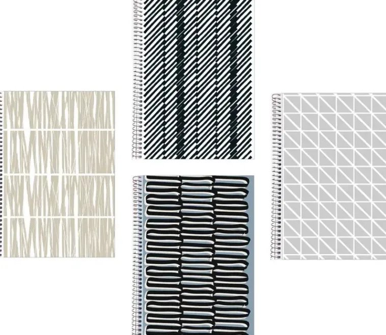 Vallila Paperitarvikkeet>Kierrevihko A5 Graphic Lajitelma