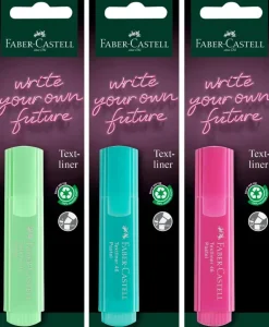 Faber-Castell Toimistotarvikkeet>Korostuskyna 46 Pastelli Pinkki,Turkoosi,Vaalean Vihrea
