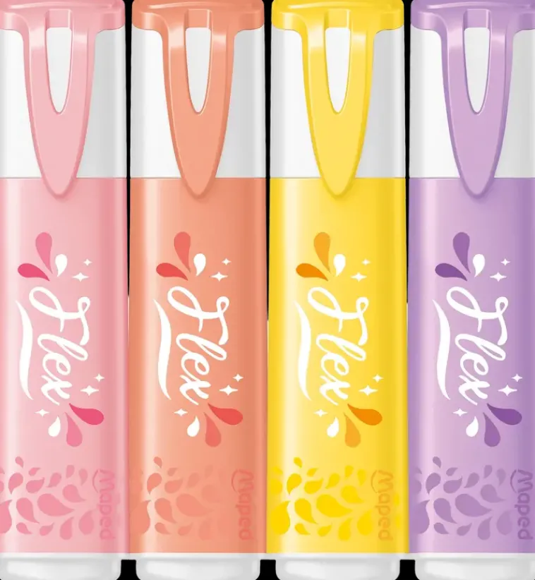 Maped Toimistotarvikkeet>Korostuskyna Pastel Flex 4 Kpl