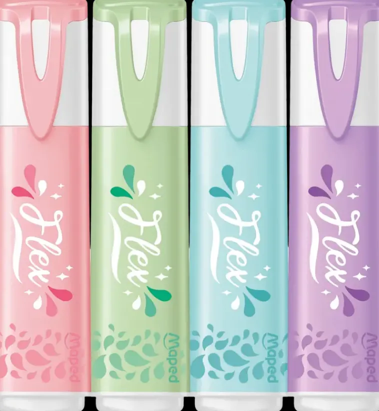 Maped Toimistotarvikkeet>Korostuskyna Pastel Flex 4 Kpl