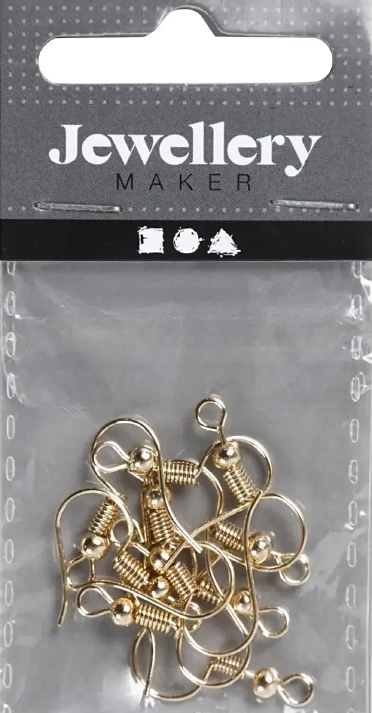 Ei merkkiä Askartelutarvikkeet<Korvakorukoukku 18Mm, 10 Kpl, Kullanvarinen